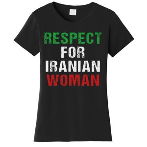 respect for Iranian woman 's rights activist Iran Flag Women's T-Shirt