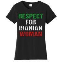 respect for Iranian woman 's rights activist Iran Flag Women's T-Shirt