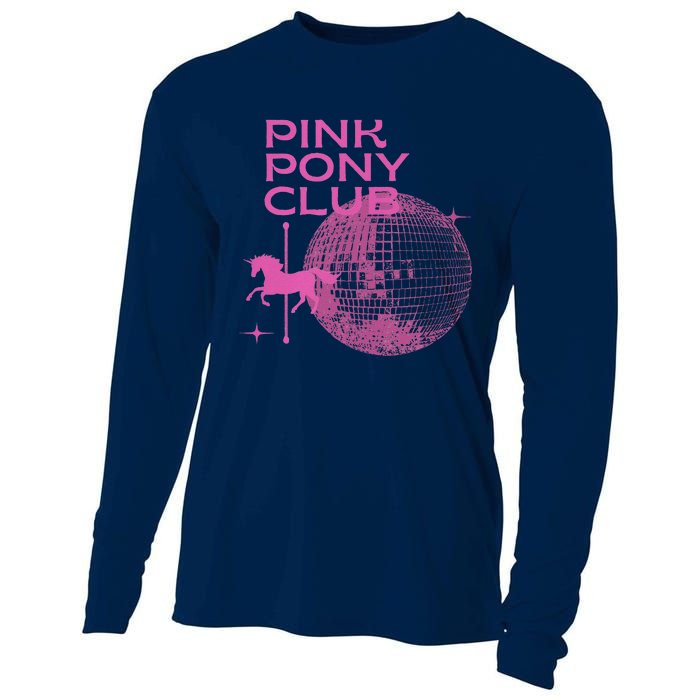 Retro Funny IM Gonna Keep On Dancing Pink Pony Clubs Disco Cooling Performance Long Sleeve Crew