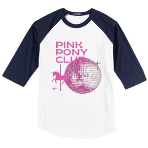 Retro Funny IM Gonna Keep On Dancing Pink Pony Clubs Disco Baseball Sleeve Shirt