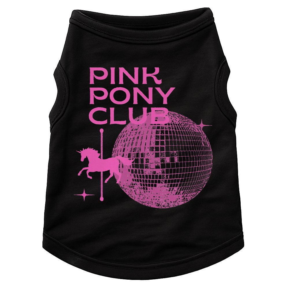 Retro Funny IM Gonna Keep On Dancing Pink Pony Clubs Disco Doggie Tank