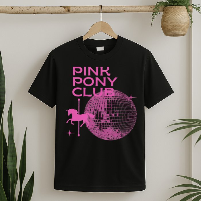 Retro Funny IM Gonna Keep On Dancing Pink Pony Clubs Disco T-Shirt