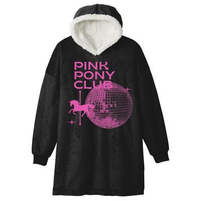 Retro Funny IM Gonna Keep On Dancing Pink Pony Clubs Disco Hooded Wearable Blanket