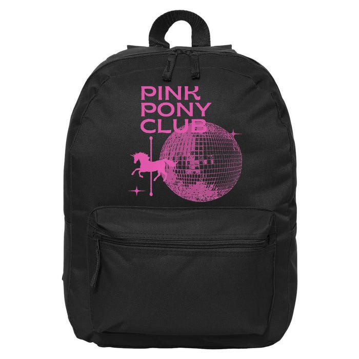 Retro Funny IM Gonna Keep On Dancing Pink Pony Clubs Disco 16 in Basic Backpack