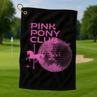 Retro Funny IM Gonna Keep On Dancing Pink Pony Clubs Disco Golf Towel