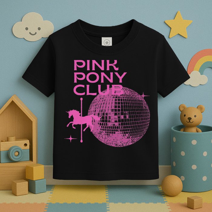 Retro Funny IM Gonna Keep On Dancing Pink Pony Clubs Disco Toddler T-Shirt