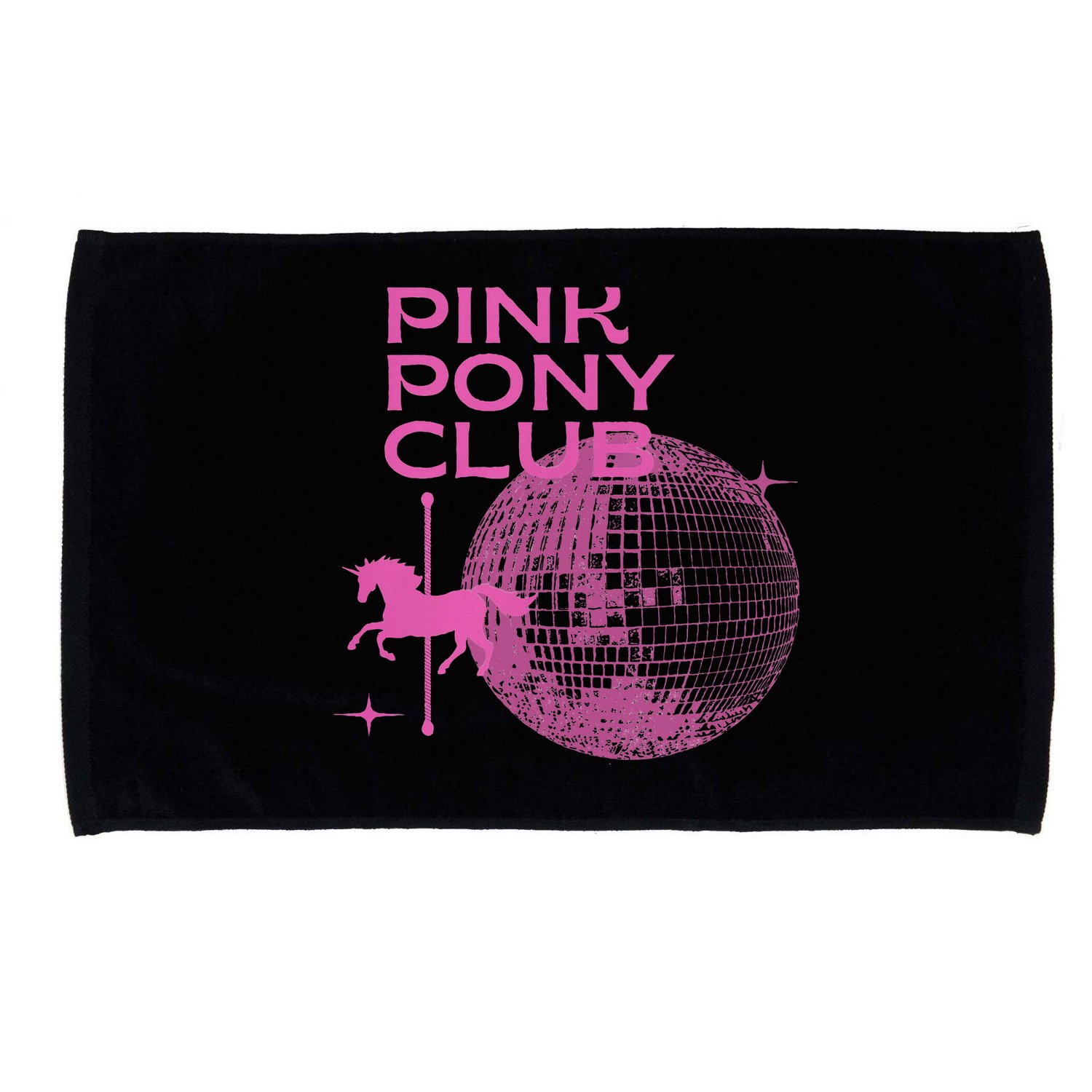 Retro Funny IM Gonna Keep On Dancing Pink Pony Clubs Disco Microfiber Hand Towel