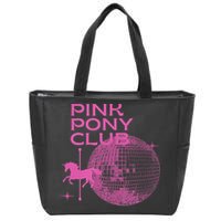 Retro Funny IM Gonna Keep On Dancing Pink Pony Clubs Disco Zip Tote Bag