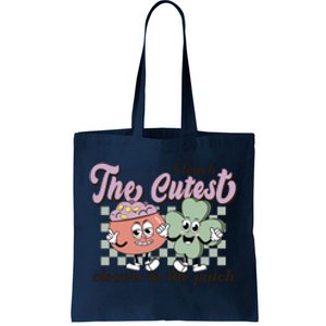 Retro Funny I Teach The Cutest Clovers In The Patch St Patricks Day Tote Bag