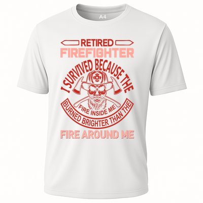 Retired Firefighter I Survived Because The Fire Inside Me Performance Shirt