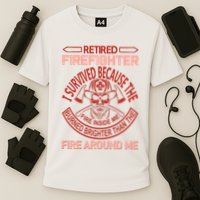 Retired Firefighter I Survived Because The Fire Inside Me Performance Shirt