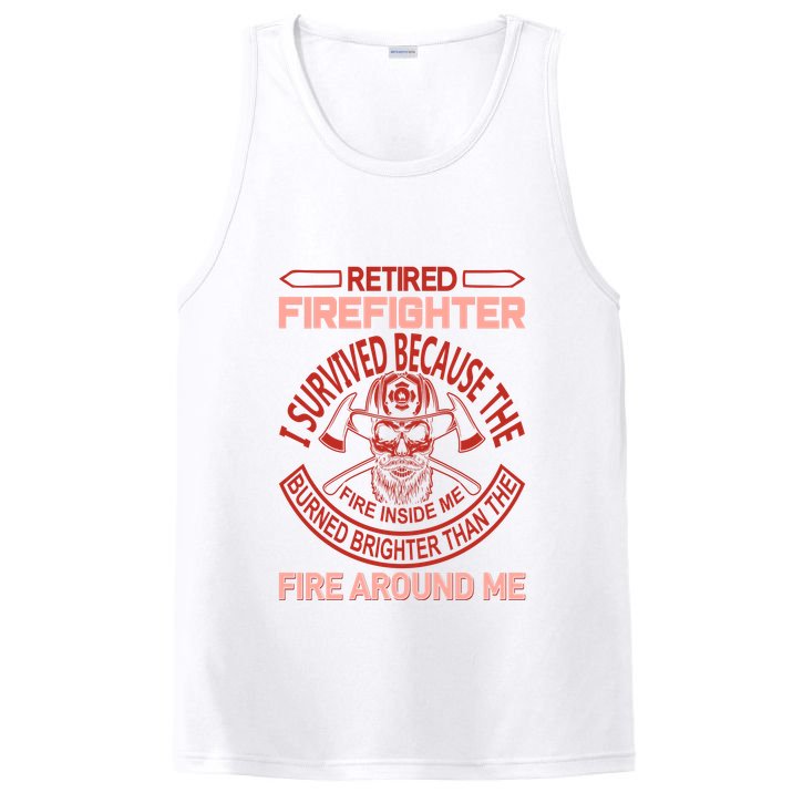 Retired Firefighter I Survived Because The Fire Inside Me PosiCharge Competitor Tank