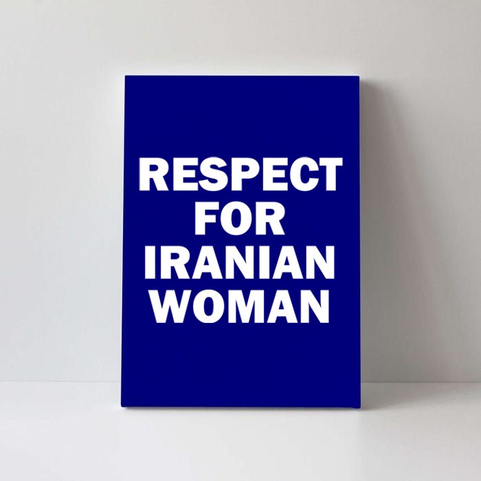 Respect For Iranian Gift Canvas