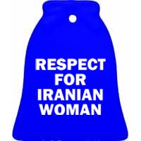 Respect For Iranian Gift Ceramic Bell Ornament