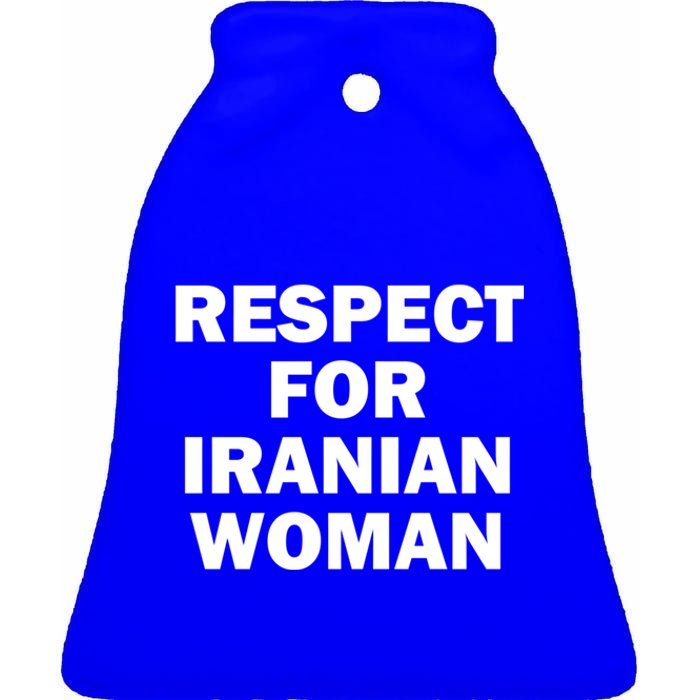 Respect For Iranian Gift Ceramic Bell Ornament