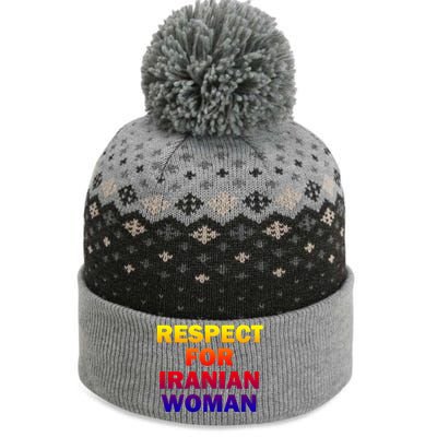 Respect For Iranian Cool Gift The Baniff Cuffed Pom Beanie