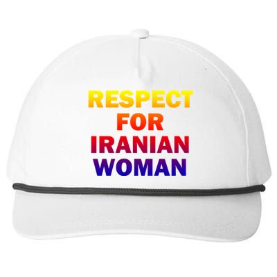 Respect For Iranian Cool Gift Snapback Five-Panel Rope Hat