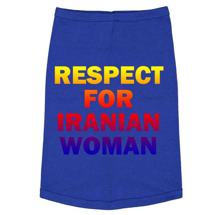 Respect For Iranian Cool Gift Doggie Tank