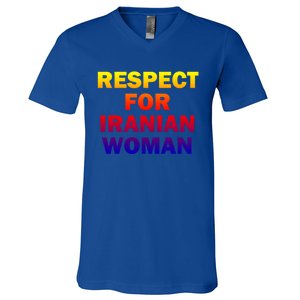 Respect For Iranian Cool Gift V-Neck T-Shirt