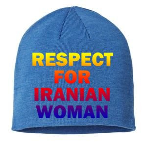 Respect For Iranian Cool Gift Sustainable Beanie