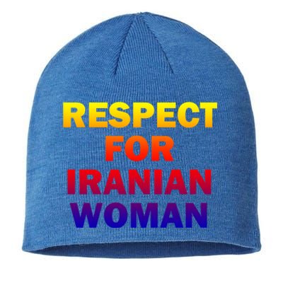 Respect For Iranian Cool Gift Sustainable Beanie