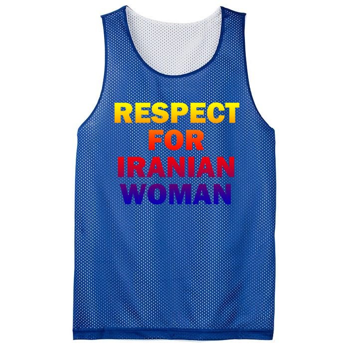 Respect For Iranian Cool Gift Mesh Reversible Basketball Jersey Tank