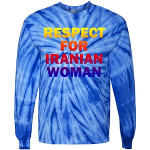 Respect For Iranian Cool Gift Tie-Dye Long Sleeve Shirt