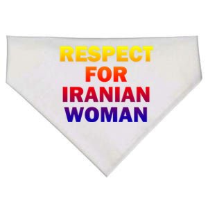 Respect For Iranian Cool Gift USA-Made Doggie Bandana