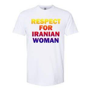 Respect For Iranian Cool Gift Softstyle CVC T-Shirt