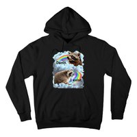 Raccoon Funny I Exist Depression Meme Dark Mental Health Hoodie