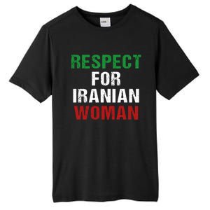 Respect For Iranian 'S Rights Activist Iran Flag Gift Tall Fusion ChromaSoft Performance T-Shirt