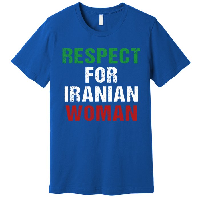 Respect For Iranian 'S Rights Activist Iran Flag Gift Premium T-Shirt