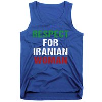 Respect For Iranian 'S Rights Activist Iran Flag Gift Tank Top