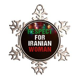 Respect For Iranian 'S Rights Activist Iran Flag Gift Metallic Star Ornament