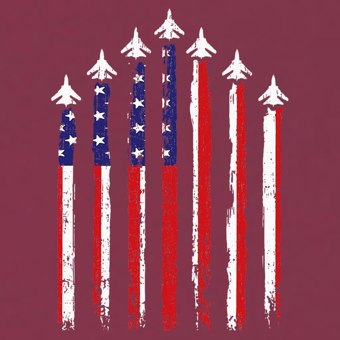 Retro Fighter Jet Airplane Usa Flag 4th Of July 16oz Travel Tumbler