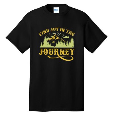 Retro Find Joy In The Journey Camping For Camper Gift Tall T-Shirt