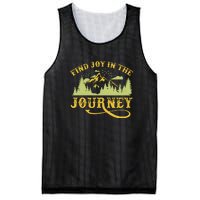 Retro Find Joy In The Journey Camping For Camper Gift Mesh Reversible Basketball Jersey Tank