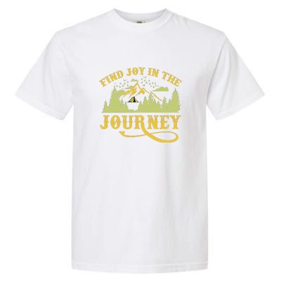 Retro Find Joy In The Journey Camping For Camper Gift Garment-Dyed Heavyweight T-Shirt