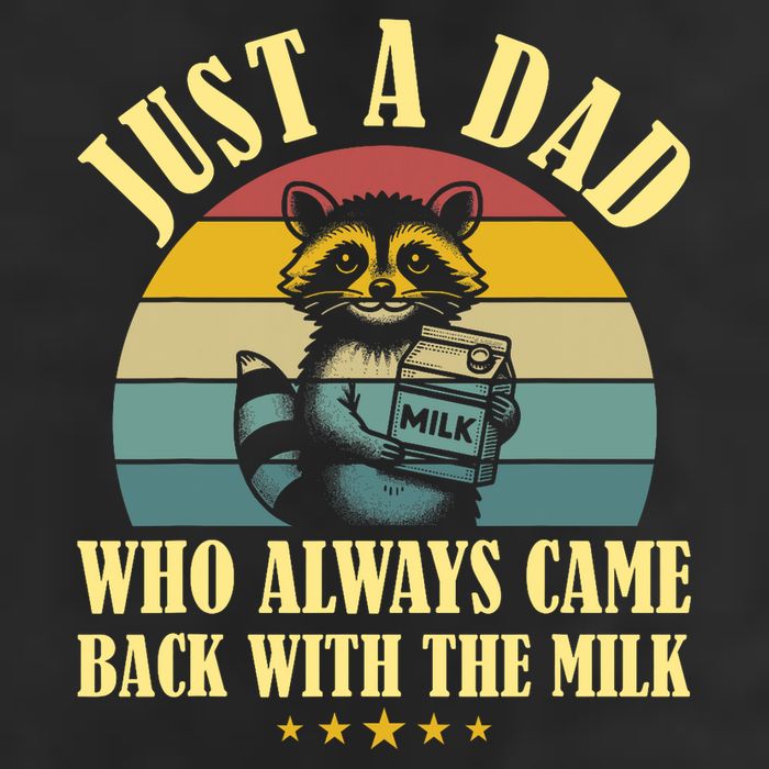 Racoon Father Just A Dad Who Always Came Back With The Milk  Cool Comfort Performance Bucket Hat