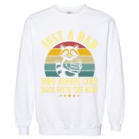 Racoon Father Just A Dad Who Always Came Back With The Milk  Garment-Dyed Sweatshirt
