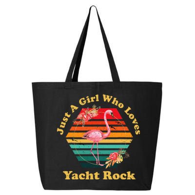 Retro Flamingo Just A Girl Who Loves Yacht Rock Vintage 25L Jumbo Tote