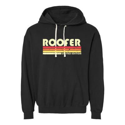 ROOFER Funny Job Title Profession Birthday Worker Idea Garment-Dyed Fleece Hoodie