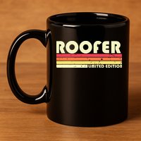 ROOFER Funny Job Title Profession Birthday Worker Idea 11oz C Handle Ceramic Mug