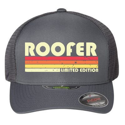 ROOFER Funny Job Title Profession Birthday Worker Idea Flexfit Unipanel Trucker Cap