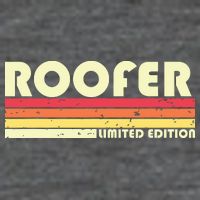 ROOFER Funny Job Title Profession Birthday Worker Idea 7-Panel Snapback Hat