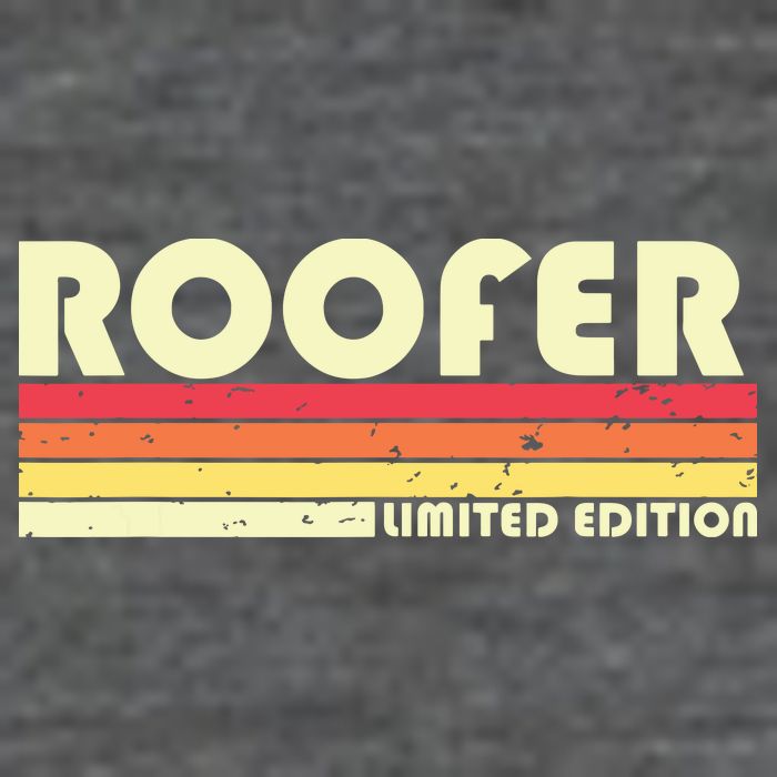 ROOFER Funny Job Title Profession Birthday Worker Idea 7-Panel Snapback Hat