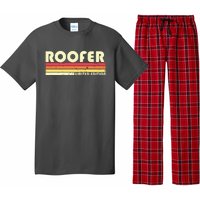 ROOFER Funny Job Title Profession Birthday Worker Idea Pajama Set