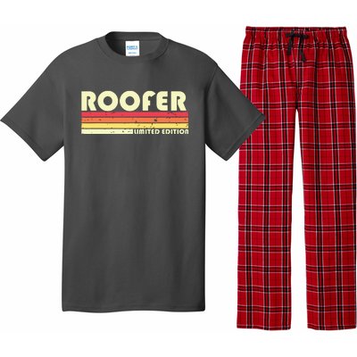 ROOFER Funny Job Title Profession Birthday Worker Idea Pajama Set