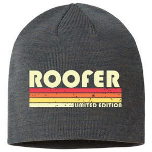 ROOFER Funny Job Title Profession Birthday Worker Idea Sustainable Beanie