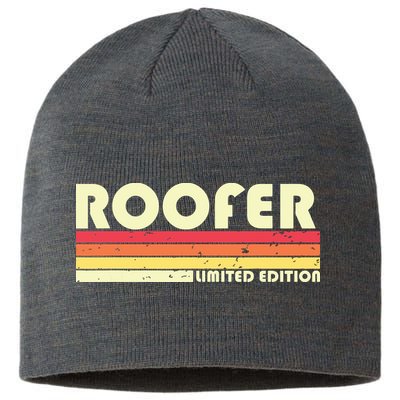 ROOFER Funny Job Title Profession Birthday Worker Idea Sustainable Beanie